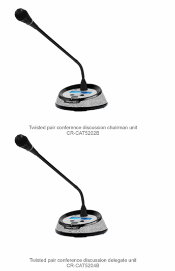 Full Digital Twisted Pair Conference Discussion Unit